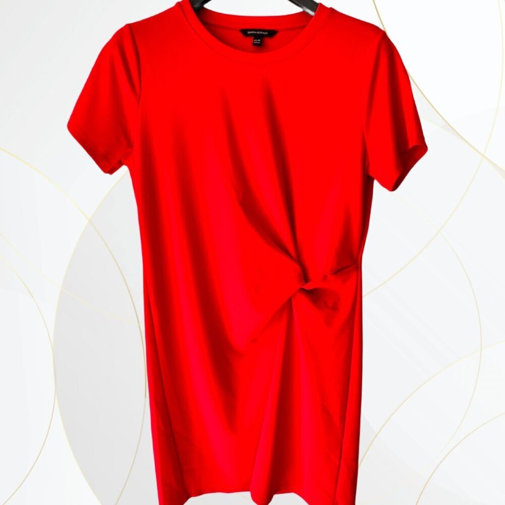 Banana Republic Stretch Crepe Twist-Front Dress